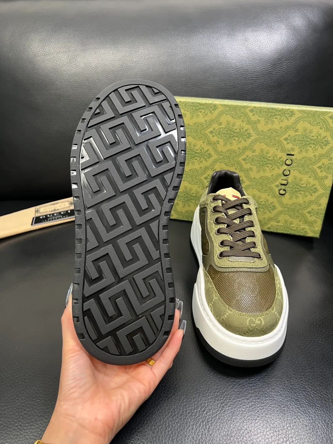 Men's shoes 💰840 Gucci high quality top crafts Gucci counter new original factory configuration, imported cowhide fabric from Italy, imported cowhide lining, breathable and comfortable, sole: original factory special supply original sole super comfortable, original factory and single goods, welcome to compare, code number 38-44 (customized 45 46)